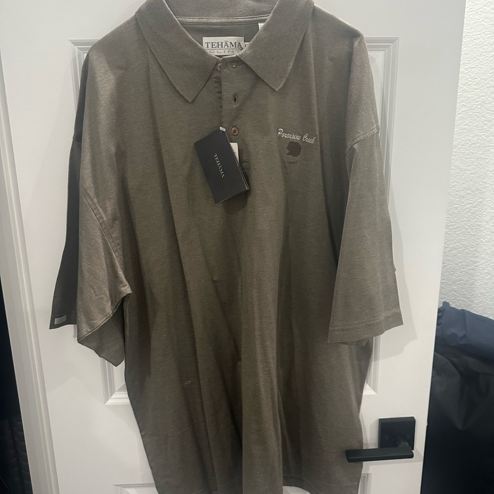 Tehama Men's Golf  shirt Size XXL Double Mercerized Pima Sensei Porcupine Creek